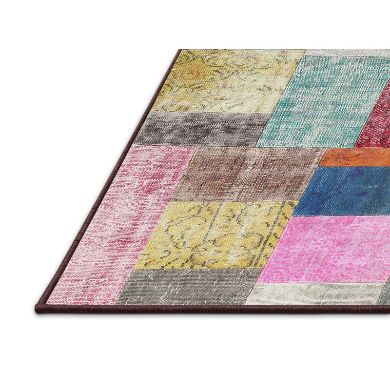 Patchwork Indoor Rug, Rectangle 5' x 7'