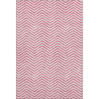 Premium Machine Washable Prisco Pink Rug