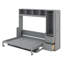 Grand lit escamotable avec placard et tiroirs-75144637