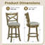 Tabourets de bar pivotants August Grove® gris-508174286-508174284
