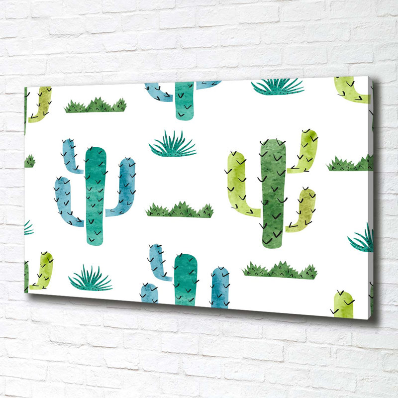 Cacti - Wrapped Canvas Painting