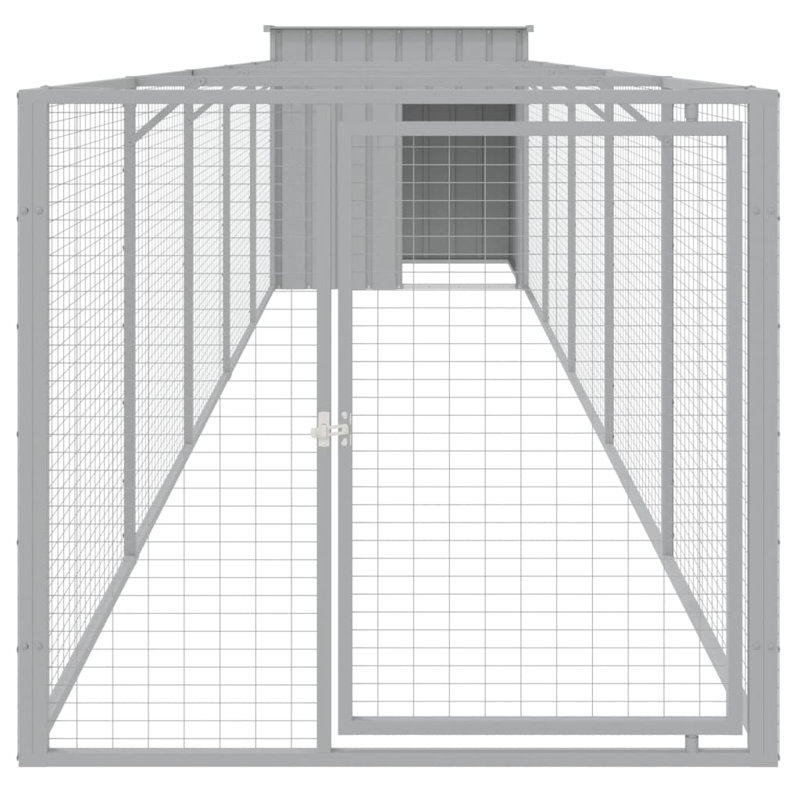 Niche pour chien Drayson, H 43,3 po x l 43,3 po x P 239,8 po, Gris clair