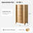 Elfine Sabise Farmhouse Modern 52.75''H 5-Drawer Curved Drawer Fronts Chest Solid Wood Flully Assembled Dresser
