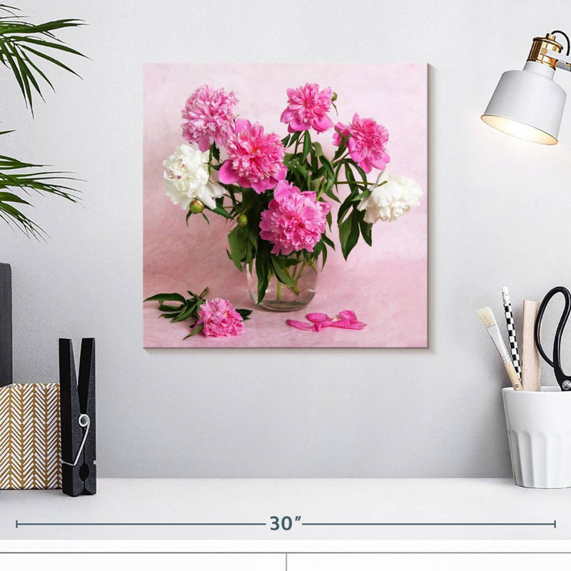 Harnek Delicate Peonies, 16" H x 16" W