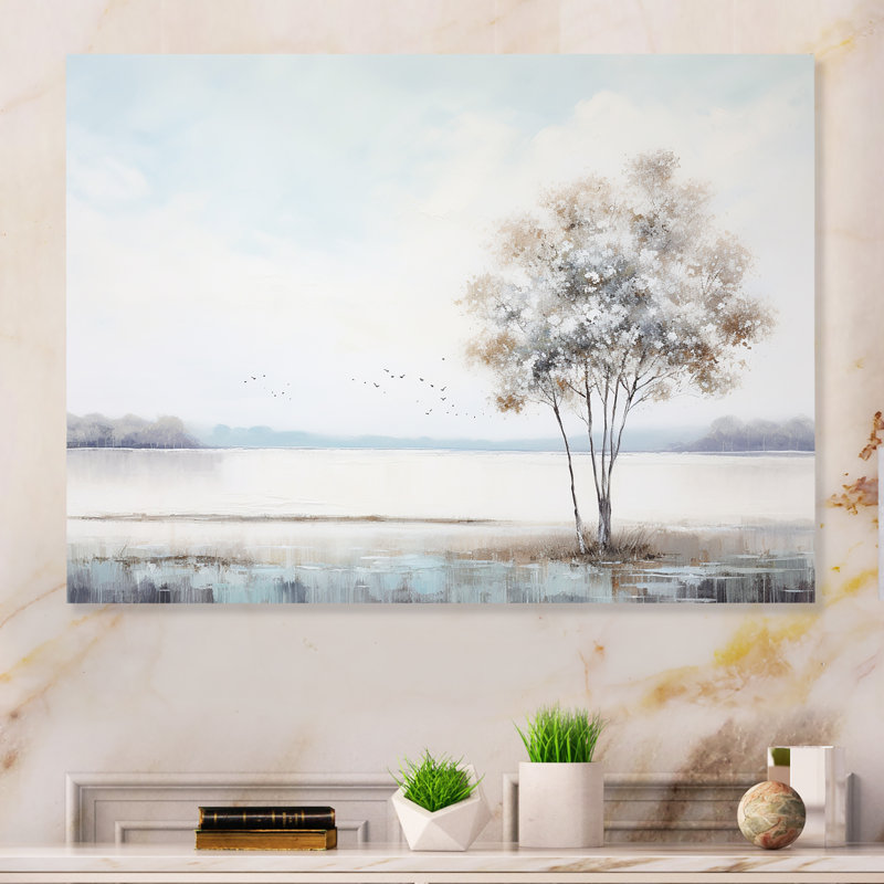 «Modern Scandinavian Scenery Silence I» sur, H 12 po x l 20 po x P 1 po