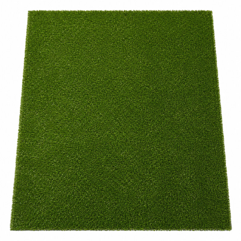 Tapis de gazon artificiel vert 6,5 pi x 10 pi, hauteur de poils de 0,8 po pour porche, balcon et petit décor de jardin