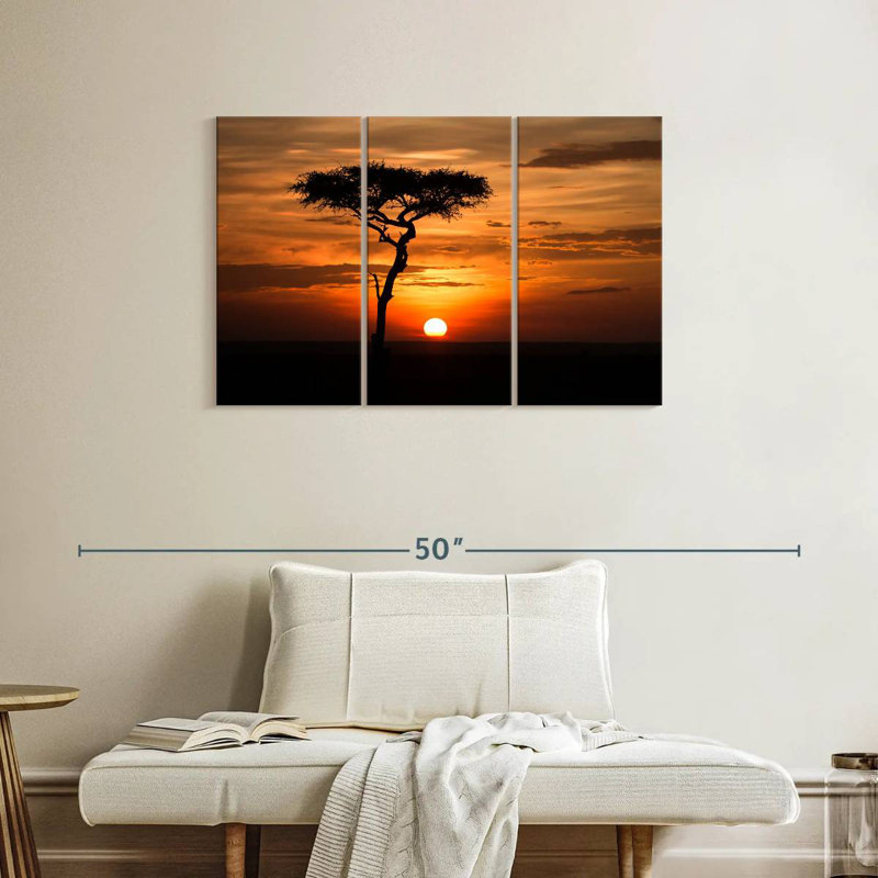 Harnek et coucher de soleil, H 24 po x l 38 po
