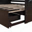 Lit de jour polyvalent en bois avec lit gigogne et rangement, idéal pour tout espace-796172492