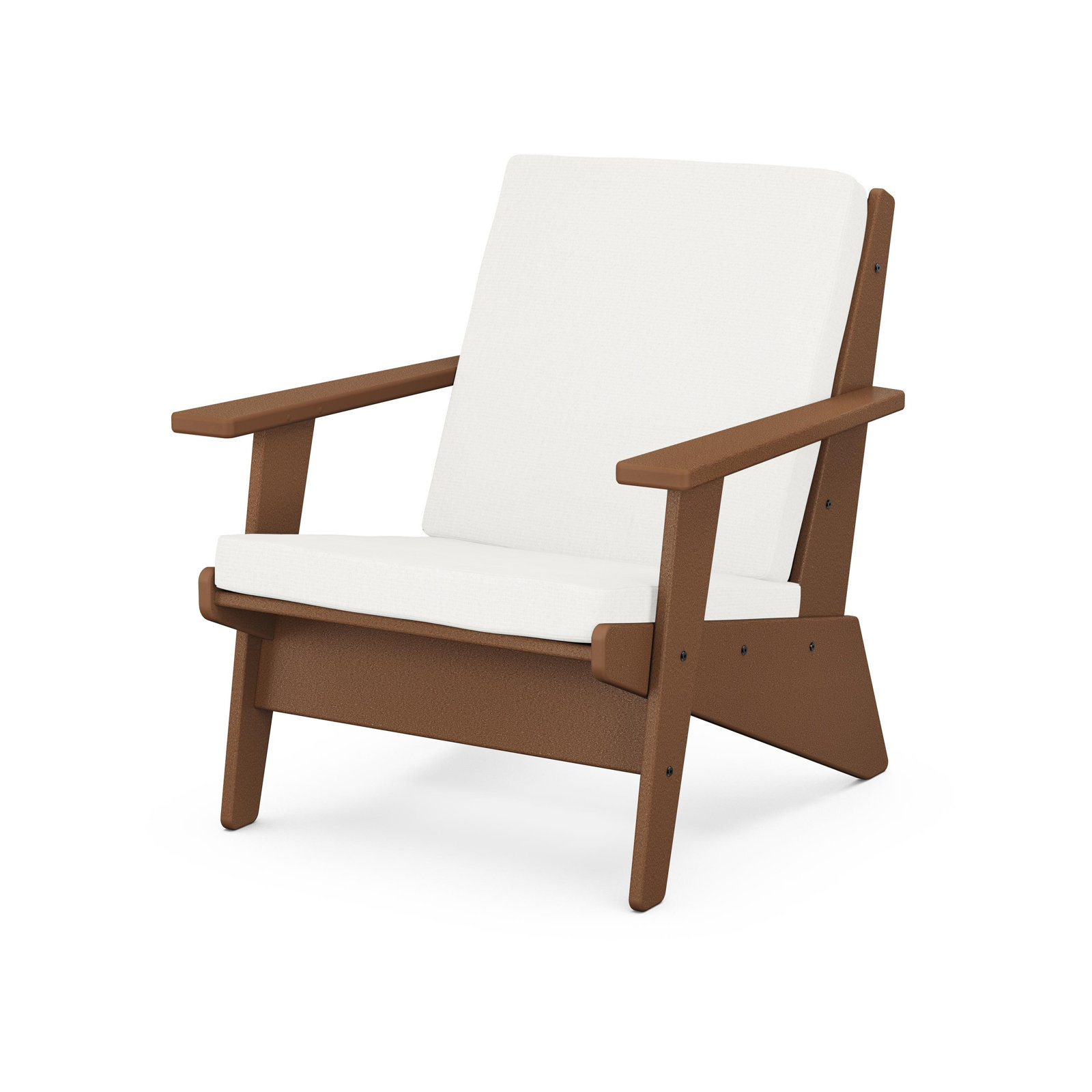 Riviera Modern Lounge Chair, Teak, Spa