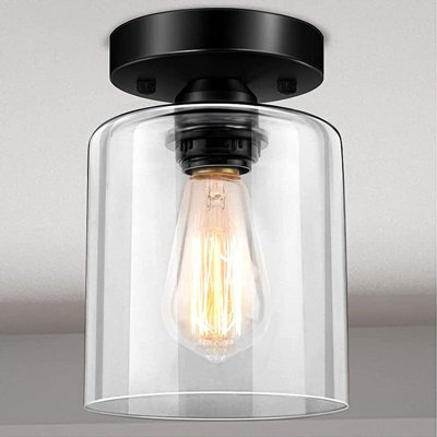 Plafonnier semi-encastré 1 lumière 5,51 po Dedrah