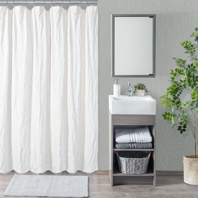 Kimlyn Wrinkle Water Repellent Shower Curtain