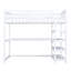 Lit mezzanine avec tablettes de rangement et bureau sous le lit-364992000-364992007