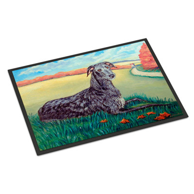 Rectangle Iconia Machine Woven Polyester Indoor  Outdoor Area Rug in GreenGray