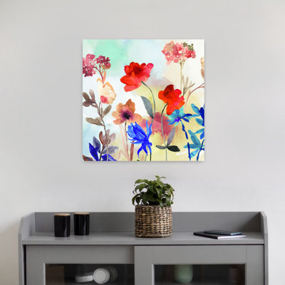 Mélange printanier, art floral abstrait