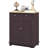 Coffee Sideboard - Solid Wood Countertop Kitchen Storage Cabinet With 2 Drawers, Doors, Adjustable Shelf Coffee Decor