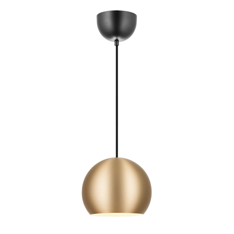 Adriyan 1 - Light Dome Pendant, Mat Brass
