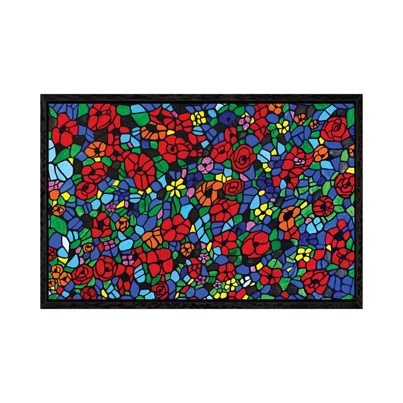 Flower Medley by Rachel Olynuk - Gallery-Wrapped Canvas Giclée on Canvas, 66.04 cm H x 45.72 cm W, Black Framed