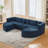 115"W 4-Piece Upholstered Sectional-1592028618