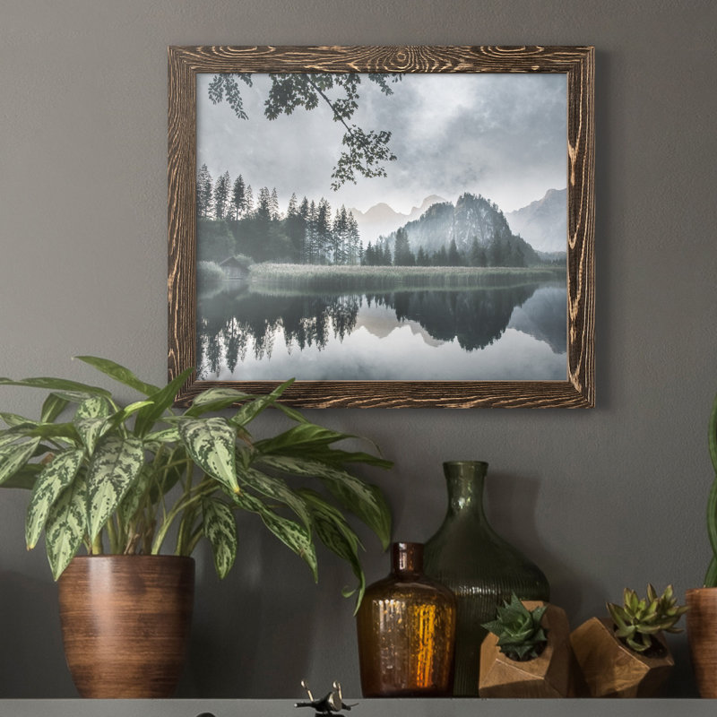 Evening Melody - Reproduction de photo sur toile encadrée, Toile avec cadre en noyer, H 24 po x l 18 po x P 1,5 po