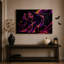 Impression sur toile mauve et orange-1707244962