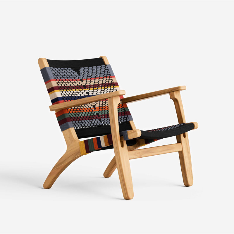 Masaya Armchair, Teak San Geronimo Pattern, Natural