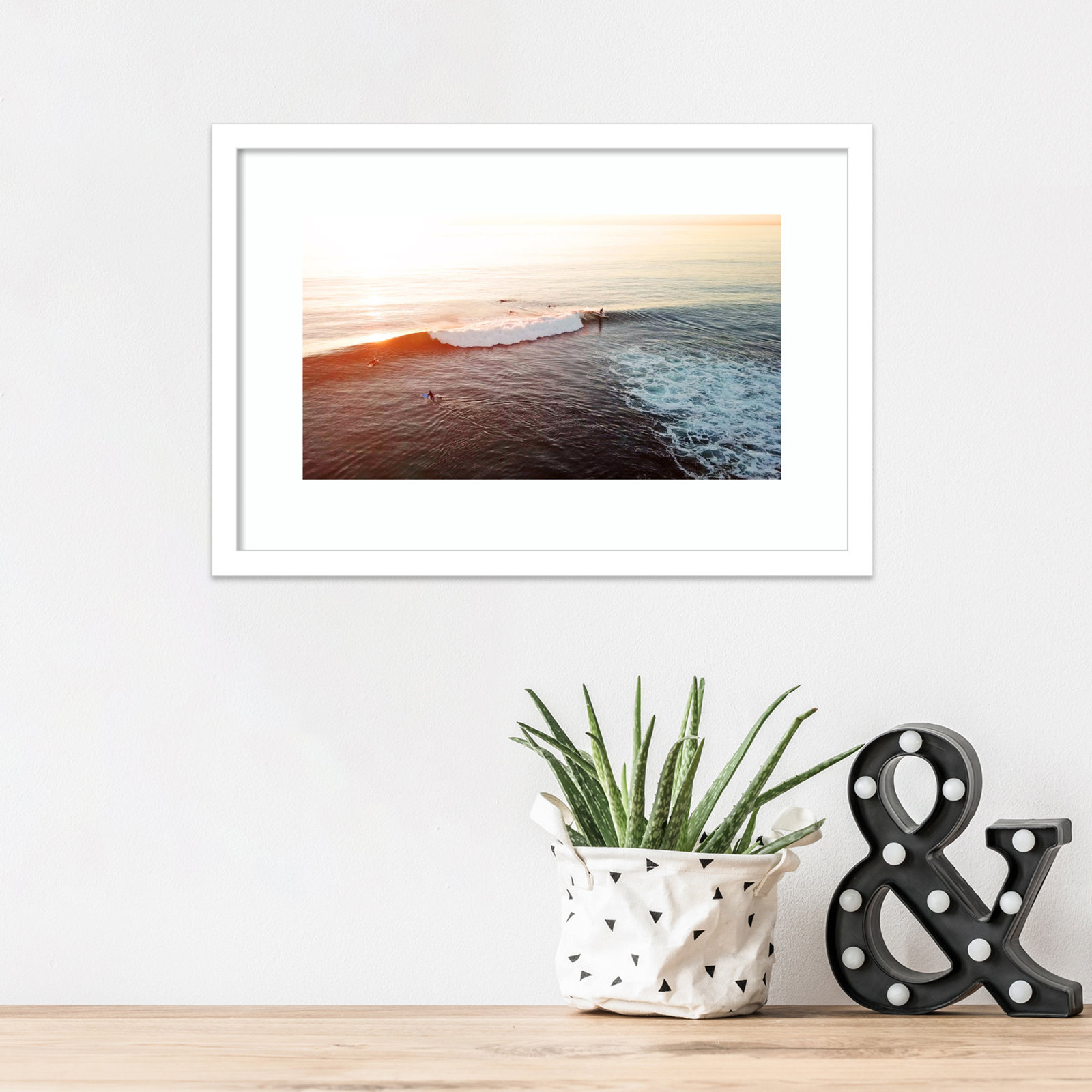 La Jolla 1 by Rachel Dowd, 21.38" H x 33.38" W x 0.875" D, White Framed