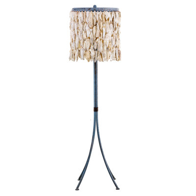 Shell Drum Shade Floor Lamp