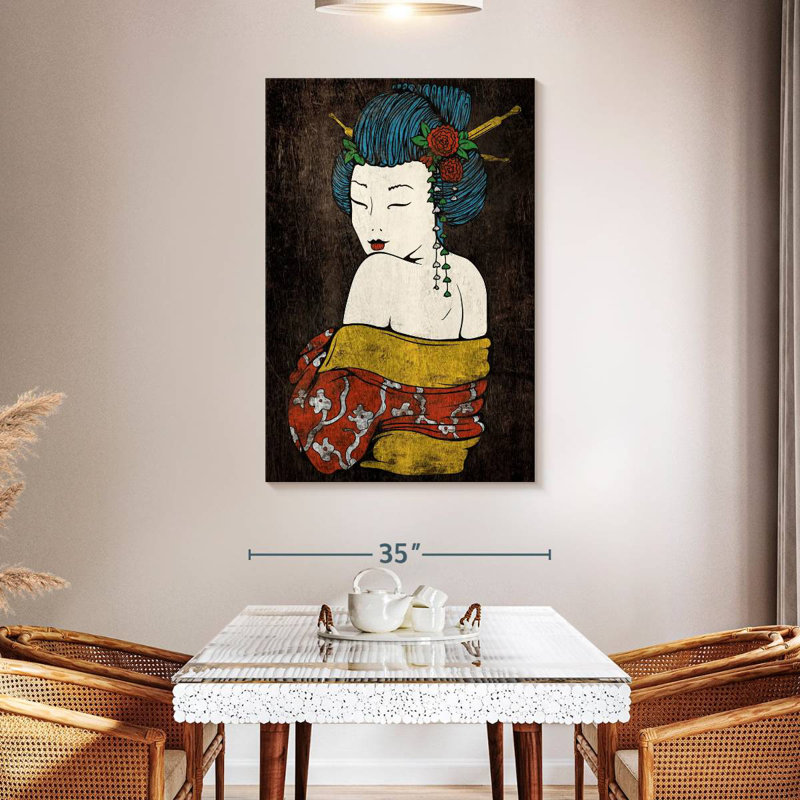 Leisha séduisante Geisha, H 48 po x l 32 po