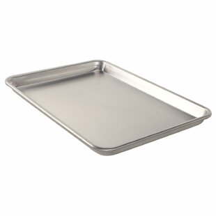 Nordic Ware Natural Aluminum Commercial Baker's Half Sheet, 2-Pack, Silver  &, fits all standard Big Extra Large Baking Sheet Pan, Silver
