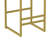 Upholstered Velvet Bar Stools Set Of 2 Modern Kitchen Counter Height Barstools Indoor Dining Chairs (Gold & Creamy White)