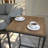 Modern Side Table with Metal Legs, Caucasian Oak Finish, 13.8 x 24.4 x 13.8 inches | 100% Melamine Coated Particle Board, Thickness: 0.7 inches | Industrial Design, Durable Electrostatic Powder Coated Legs, Stylish & Functional-1778780491