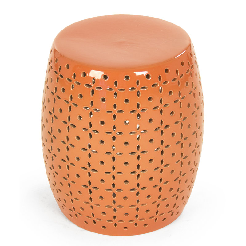 Lovell Garden Stool, Orange