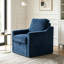 Fauteuil pivotant avec tissu chenille doux-1332803608