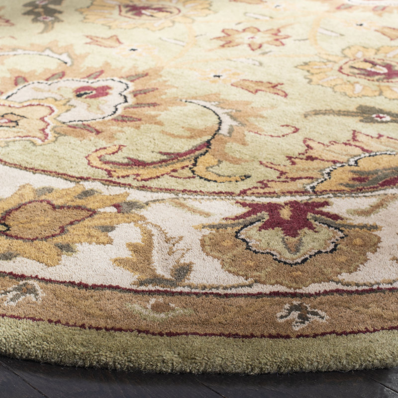 Alger Hand Tufted Wool Oriental Rug, Round 6'