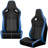 2PC New Universal Bucket Racing Seats Stitch PVC Leather Reclinable Carbon Look Leather Back With Adjustor Slider(Not Including Seat Bracket )-320324331-320324328
