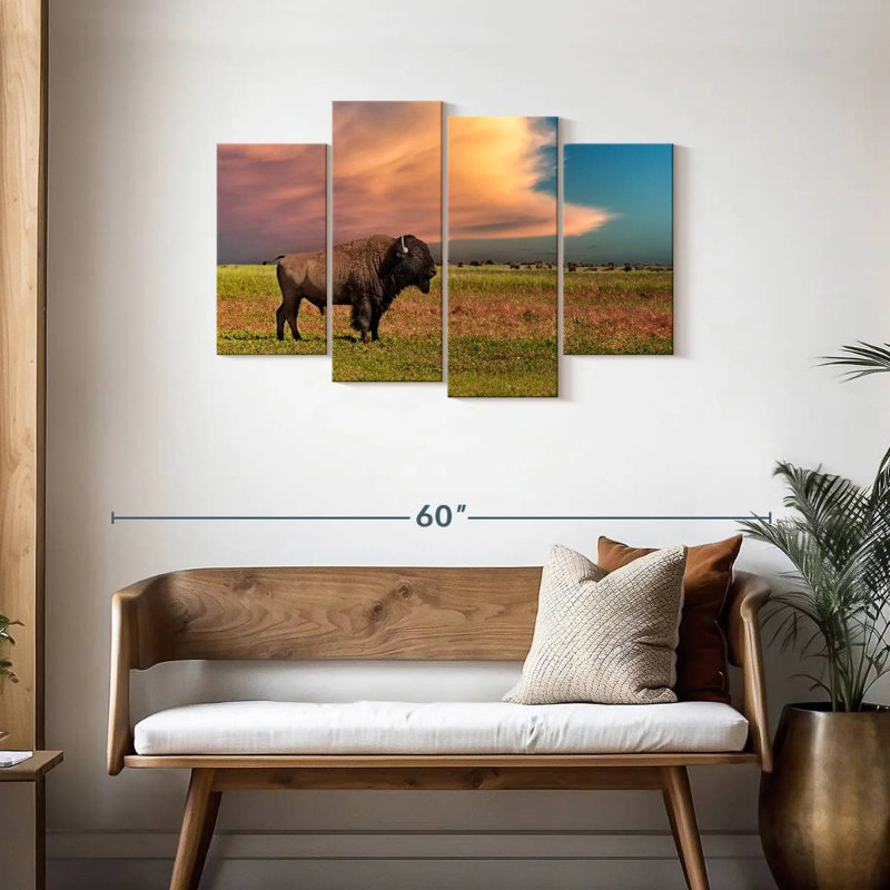 Brampt Badlands Bison, 27" H x 43" W