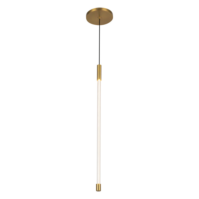 Luminaire suspendu à 1 lumière Motif, H 20,625 po x l 0,75 po x P 0,75 po