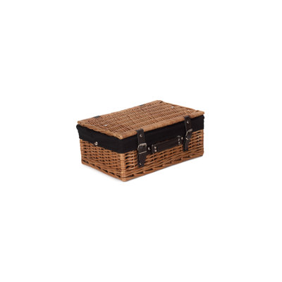 Wicker Basket Hamper with Black Lining