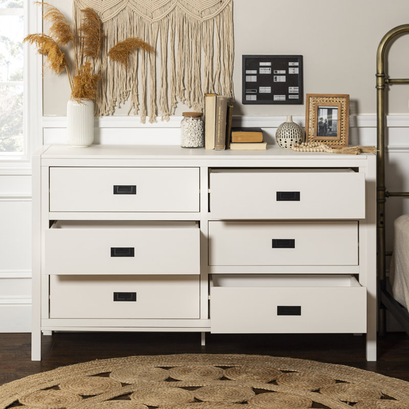 Hivernage 57.17'' W 6 - Drawer Dresser, White