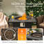 Moorebank Square Steel Propane Smokeless Fire Pit Table with Hidden Fuel Tank