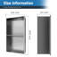 8 po X P 24 po H x 4 po Niche de salle de bain D-1267555544