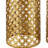Juliet Gold Metal Cut Out Nesting End Table with Mirror Top