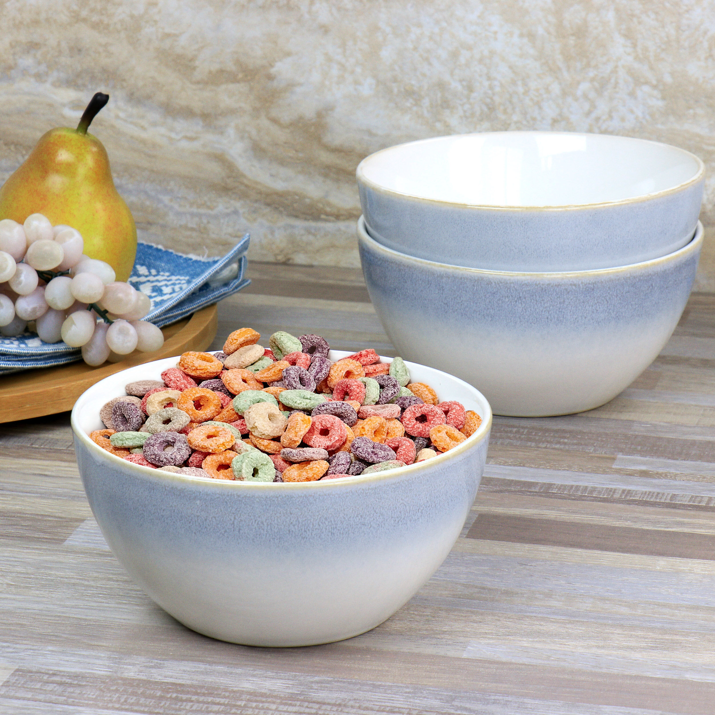 Martha Stewart Everyday - White 3-Piece Ceramic Bowl Set