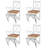 Dining Chairs Accent Chair with Curved Slat Back for Kitchen Pinewood-1668762572-1735501400