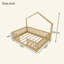 Lit sur pied avec rails hauts, lit Montessori en bois avec lumière pour enfants, garçons et filles-157695673-157695676