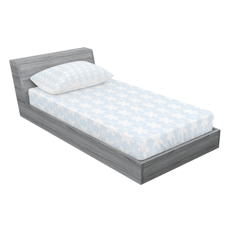 Ensemble de draps à fleurs, Ensemble de draps pour lit simple TG avec drap-hou