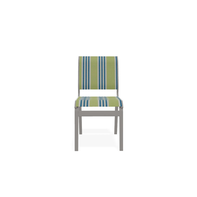 Chaise d'appoint de salle à manger Hiraku, Gris chaleureux texturé, Lime