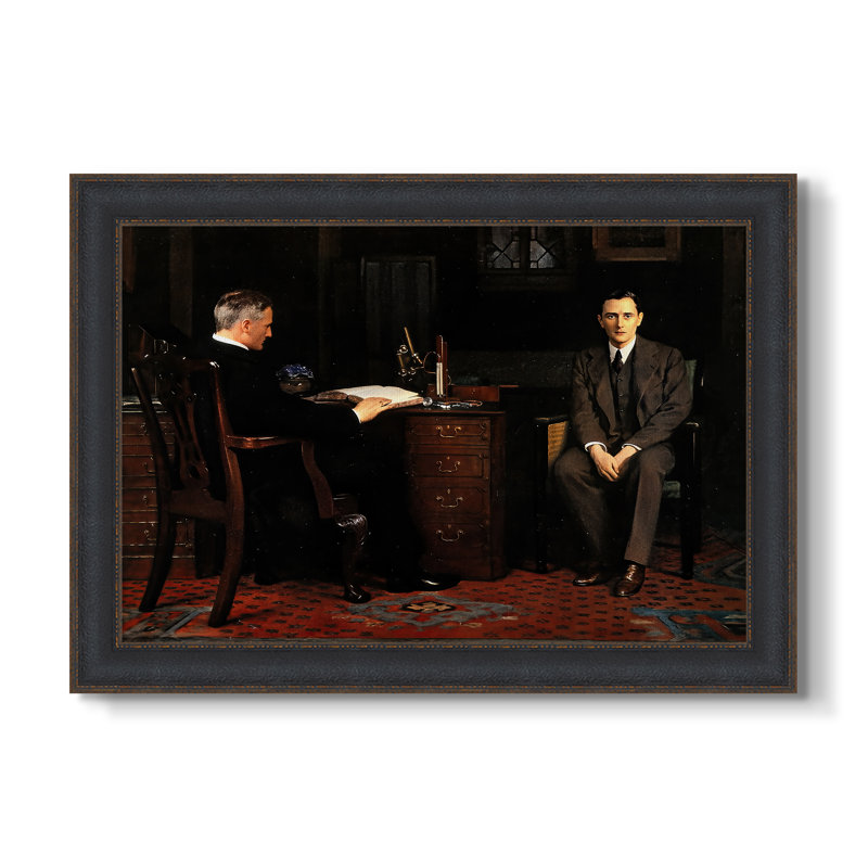 La peine de mort, 1908 - John Collier - Toile encadrée sur mesure, 16 po x 22 po, Toile avec cadre, Textured Charcoal Bead