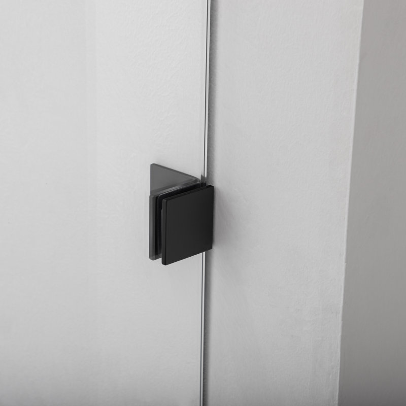 Cabine de douche rectangulaire sans cadre l 68 po x P 36 po x H 78 po, Noir mat
