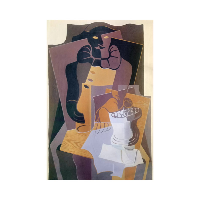 Pierrot by Juan Gris - Wrapped Canvas Print, 101.6 cm H x 66.04 cm W